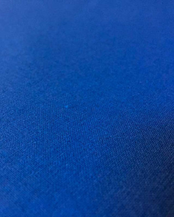 Tissu coton uni bleu roy oekotex Henry - par 10cm