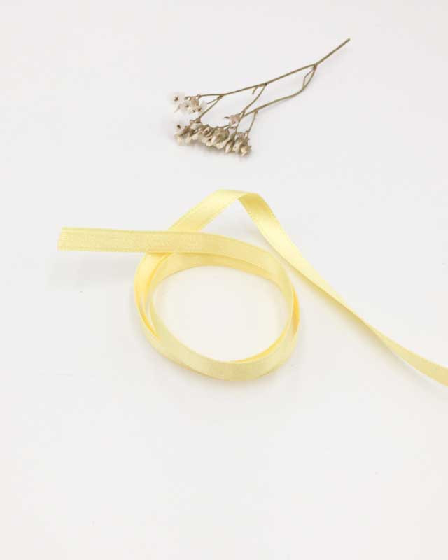 Ruban satin jaune lemon