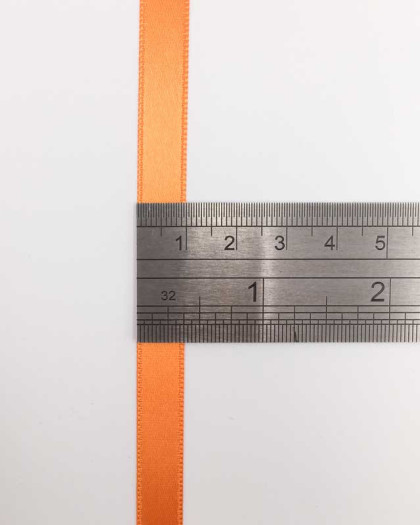25 m de ruban satin orange 2,5 cm