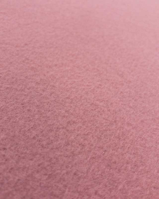 Tissu Polaire coton vieux rose Lola Oekotex  - Mercerine