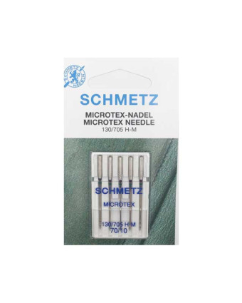 Aiguilles microtex 70 : aiguilles soie, microfibre Schmetz