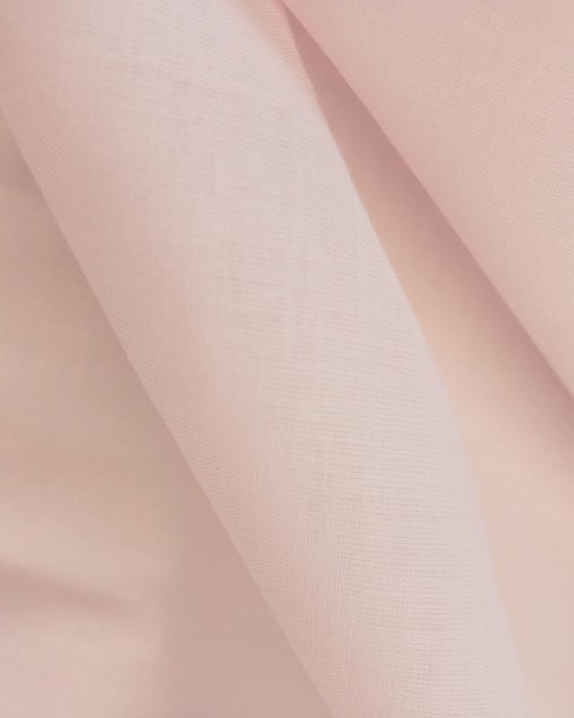 Voile de coton Rose Nude - par 10cm