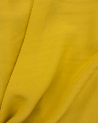  Tissu viscose jaune moutarde Joanne -  Mercerine