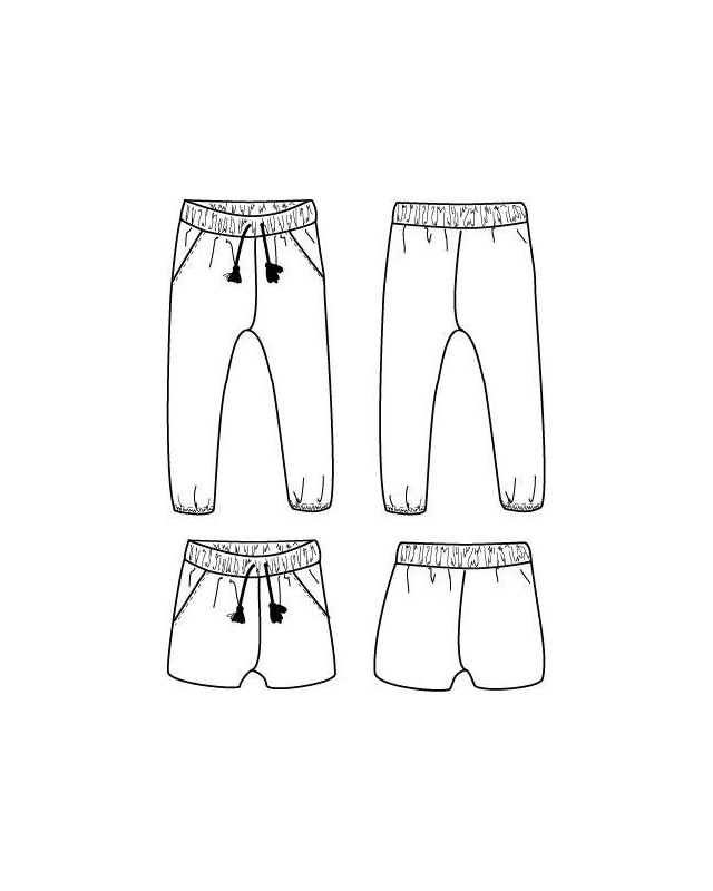 Patron couture enfant pantalon ou short Dakar|Ikatee|