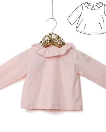 Ikatee|mercerine|patron couture blouse enfant