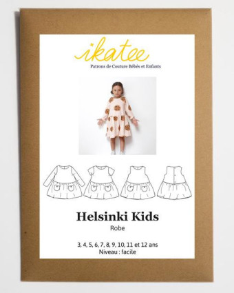 Ikatee|patron couture robe fille|Helsinki kids|Mercerine