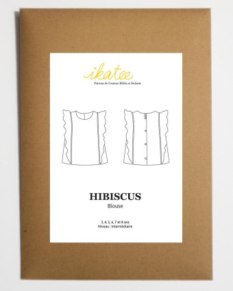 Ikatee|patron blouse Hibiscus|Mercerine