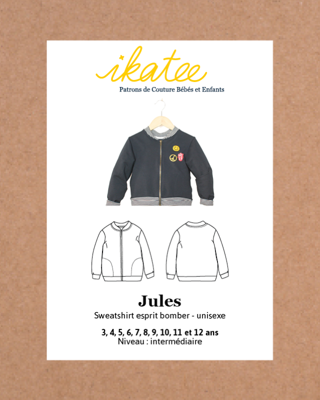 Bombers enfant Jules| Patron couture enfant|Ikatee|Mercerine