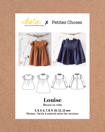 Ikatee| Patron couture robe Louise|Mercerine