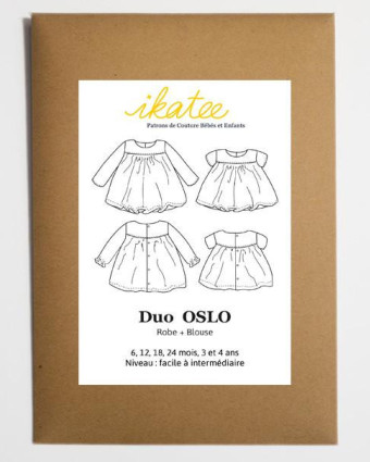 Patron couture enfant|blouse|Oslo|Ikatee|Mercerine