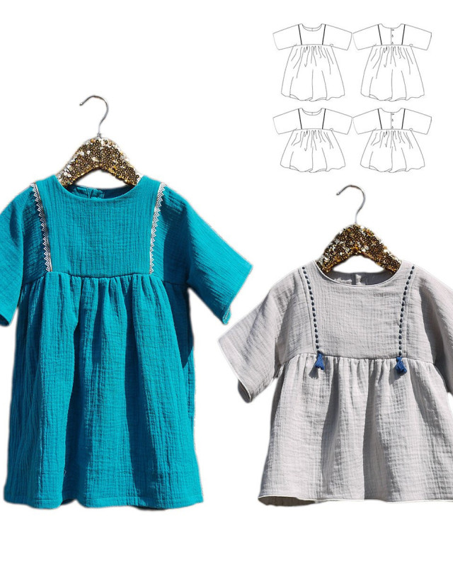 Ikatee|Patron blouse enfant|Mercerine