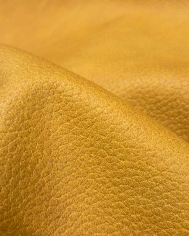 Tissu simili cuir jaune Mont - Tissus en ligne - Mercerine