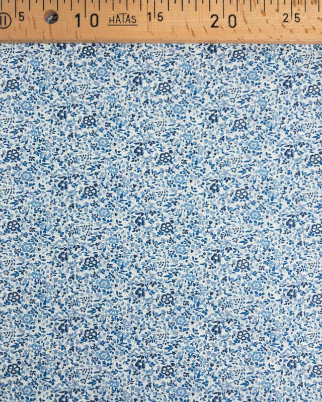 Coton Liberty Fabrics Katie and Millie C bleu - Mercerine