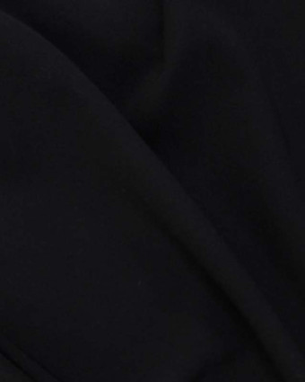 Tissu crepe jersey extensible noir - Mercerine