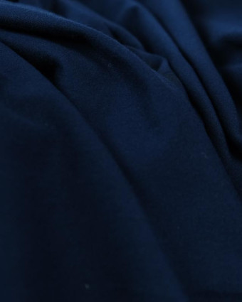  Tissu jersey viscose bleu marine Julia - par 10cm -  Mercerine