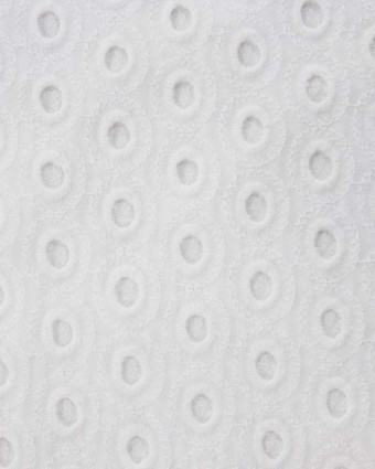 Broderie anglaise Circle time blanc