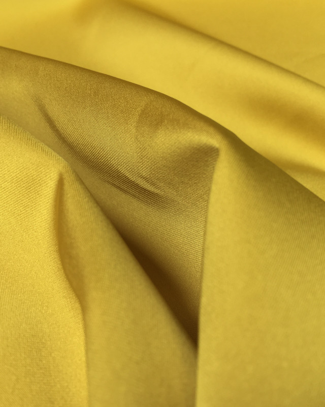 Tissu satin jaune anis Ciara - Mercerine