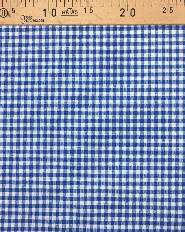 Tissu vichy - Vichy bleu - Tissu petits carreaux - Mercerine