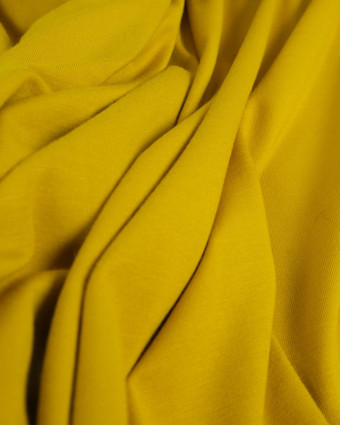Jersey tissu Bambou jaune Oekotex® - Mercerine