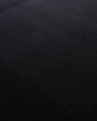 Coton épais demi-natté noir oekotex