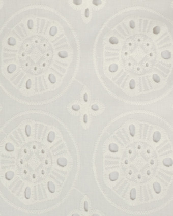 Broderie Anglaise ecru Crown x10cm -  Mercerine