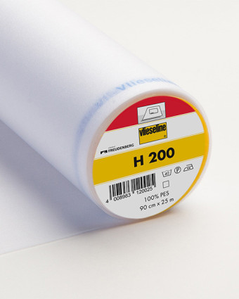 Tissu Vlieseline H200 Entoilage thermocollant léger  blanc -  Mercerine