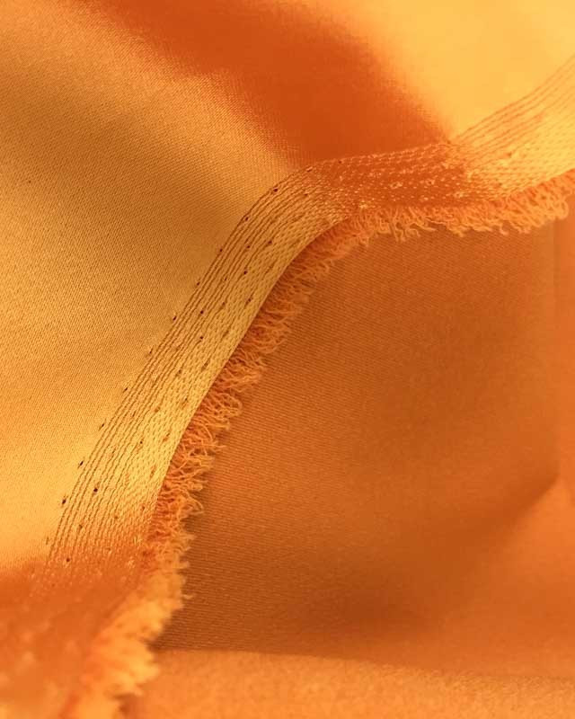 Tissu satin jaune safran ciara - Mercerine