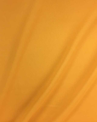 Tissu crêpe envers satin jaune moutarde Cristina x10cm -  Mercerine