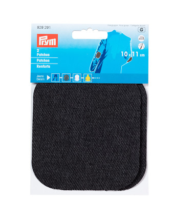 Renforts Jeans Thermocollant -10X11Cm -Noir -Prym - Mercerine