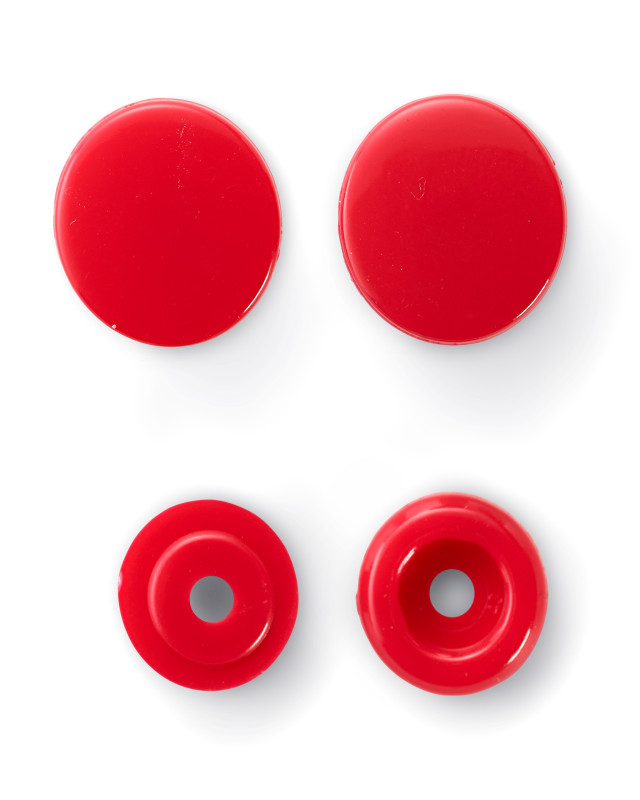 Boutons pression - prym - Rouge - Forme ronde - Mercerie - Mercerine