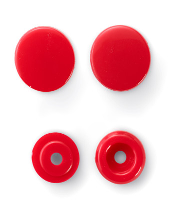 Boutons pression - prym - Rouge - Forme ronde - Mercerie - Mercerine