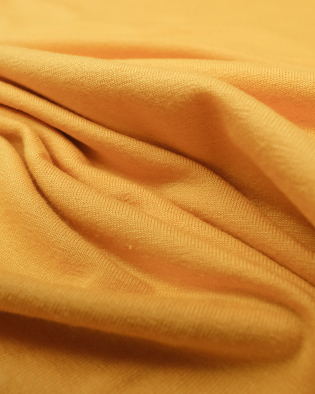 Tissu jersey viscose Jaune - Tissu oeko tex  - Mercerine