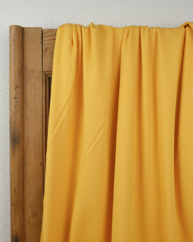 Tissu jersey viscose Jaune - Tissu oeko tex  - Mercerine