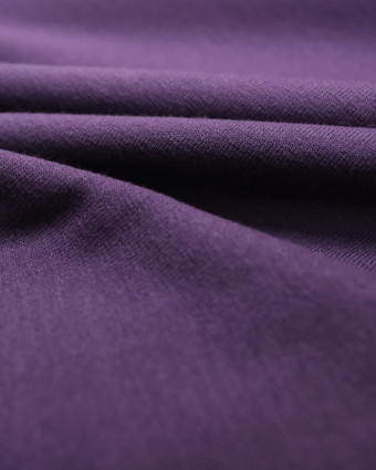 Tissu jersey viscose Violet - Tissu oeko tex  - Mercerine