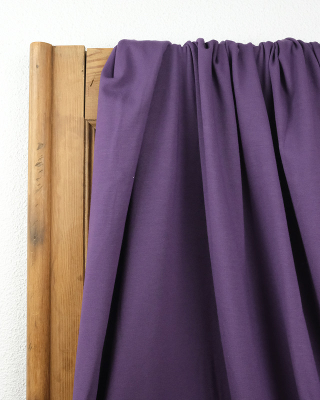 Tissu jersey viscose Violet - Tissu oeko tex  - Mercerine