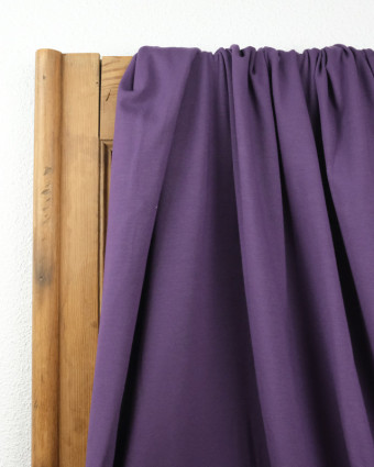 Tissu jersey viscose Violet - Tissu oeko tex  - Mercerine