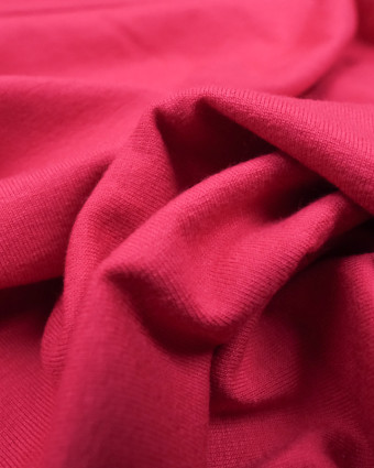 Tissu jersey viscose Rose fuchsia - Tissu oeko tex  - Mercerine