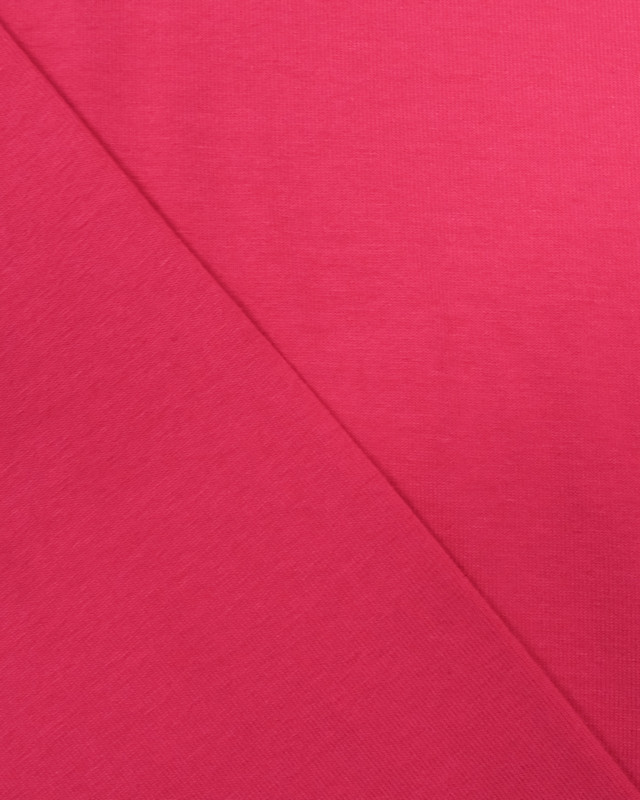 Tissu jersey viscose Rose fuchsia - Tissu oeko tex  - Mercerine