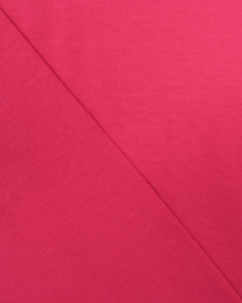 Tissu jersey viscose Rose fuchsia - Tissu oeko tex  - Mercerine