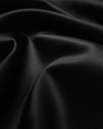 Satin noir : Achat tissu satin au mètre - Mercerine