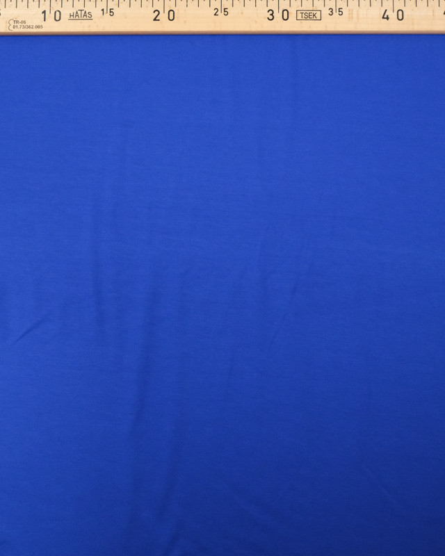 Tissu jersey viscose Bleu royal - Tissu oeko tex  - Mercerine