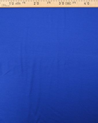 Tissu jersey viscose Bleu royal - Tissu oeko tex  - Mercerine