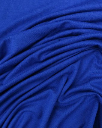 Jersey Viscose Bleu royal  oeko tex Julia - par 10cm -  Mercerine