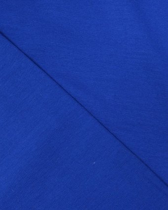 Tissu jersey viscose Bleu royal - Tissu oeko tex  - Mercerine