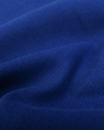 Tissu Velours Coton Milleraies bleu - Mercerine