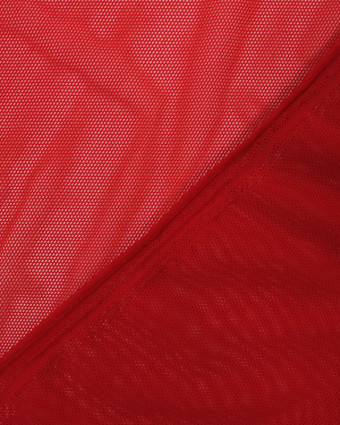 Tissu sport lingerie filet rouge Mesh stretch