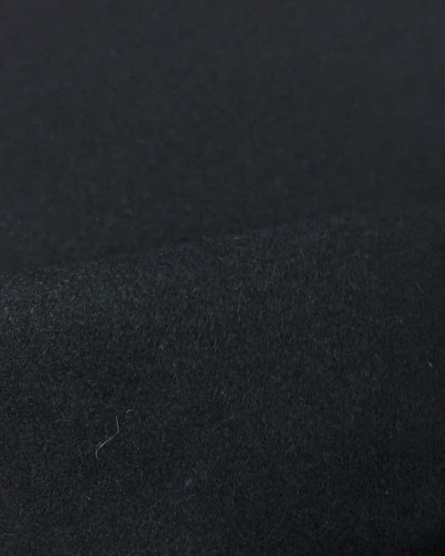 Tissu manteau : drap de laine bleu marine foncé - Mercerine