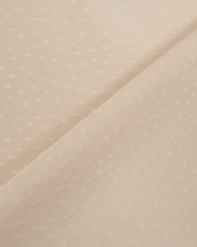 Viscose nude motif ton sur ton  - 10cm - Mercerine