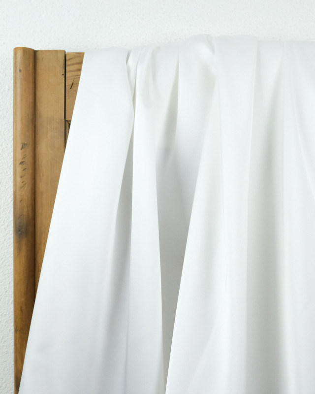 Satin blanc - Tissu robe de mariée - Mercerine