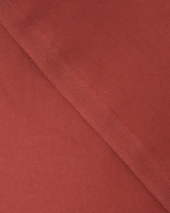 Coton épais demi-natté rouge tomette oekotex